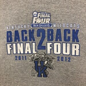 Russell Athletic Kentucky Wildcats Back 2 Back Final‎ Four T-Shirt Men's Size XL